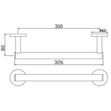 Полотенцедержатель 30 см Jaquar Continental ACN-CHR-1101S