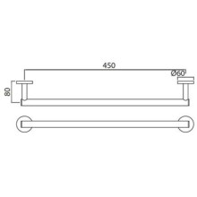 Полотенцедержатель 51 см Jaquar Continental ACN-CHR-1111BNM