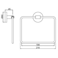 Кольцо для полотенец Jaquar Continental ACN-CHR-1121N