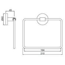 Кольцо для полотенец Jaquar Continental ACN-CHR-1121N