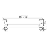 Полотенцедержатель 60,4 см Art&Max Bianchi AM-E-2609-BR