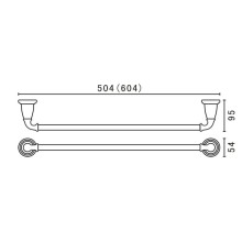 Полотенцедержатель 60,4 см Art&Max Bianchi AM-E-2609-BR