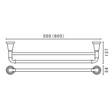 Полотенцедержатель 60,5 см Art&Max Bianchi AM-E-2609-D-CR