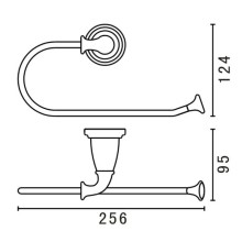Кольцо для полотенец Art&Max Bianchi AM-E-2606-BR