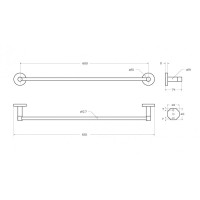 Полотенцедержатель 65,5 см CEZARES RELAX-TH-65-NOP