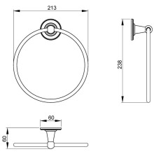 Кольцо для полотенец Timo Nelson 160050/02