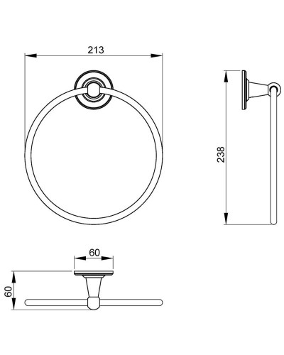 Кольцо для полотенец Timo Nelson 160050/02