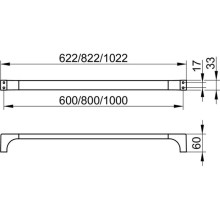 Полотенцедержатель 82,2 см KEUCO Edition 11 11101010800