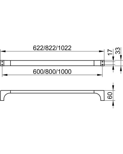 Полотенцедержатель 82,2 см KEUCO Edition 11 11101010800
