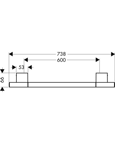 Полотенцедержатель 73,8 см Axor Uno 41560000