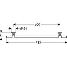 Полотенцедержатель 78,3 см Axor Montreux 42060000