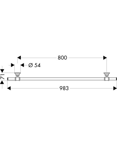 Полотенцедержатель 98,3 см Axor Montreux 42080820