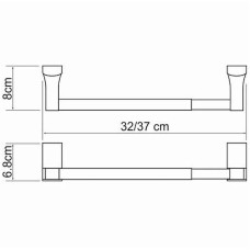 Держатель бумажных полотенец WasserKRAFT Exter K-5291 Светлая бронза