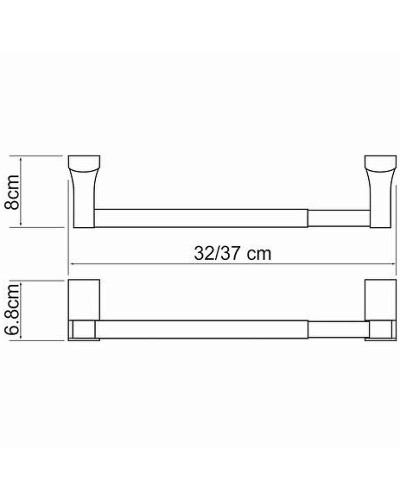 Держатель бумажных полотенец WasserKRAFT Exter K-5291 Светлая бронза