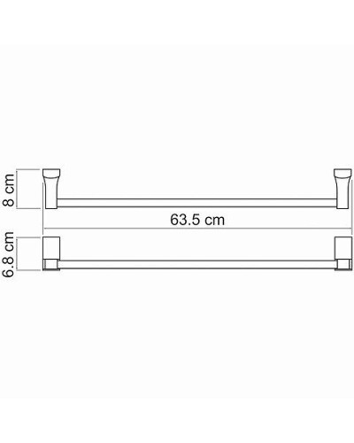 Полотенцедержатель WasserKRAFT Exter K-5230 Светлая бронза