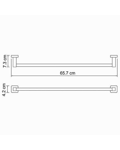 Полотенцедержатель WasserKRAFT Lippe K-6530 Хром