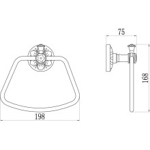 Кольцо для полотенец Savol 58A S-005860A