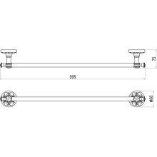 Полотенцедержатель 59,5 см Savol 58B S-005824B