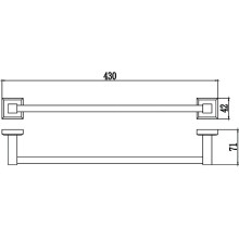 Полотенцедержатель 43 см Savol 95 S-409524