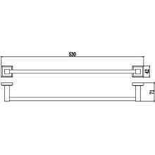 Полотенцедержатель 53 см Savol 95 S-509524