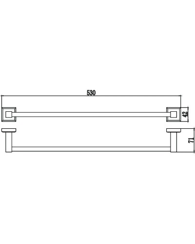 Полотенцедержатель 53 см Savol 95 S-509524