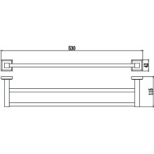 Полотенцедержатель 53 см Savol 95 S-509548