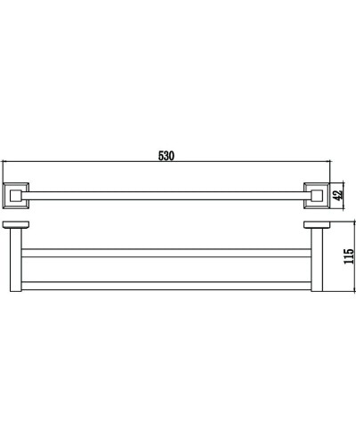Полотенцедержатель 53 см Savol 95 S-509548