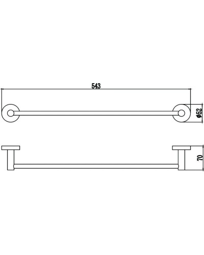 Полотенцедержатель 54,3 см Savol 87 S-508724
