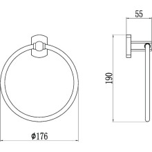 Кольцо для полотенец Savol 99 S-009960