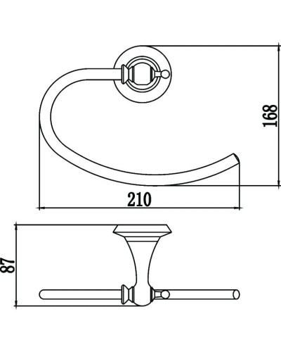 Кольцо для полотенец Savol 69W S-06960W