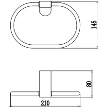 Кольцо для полотенец Savol 73 S-007363