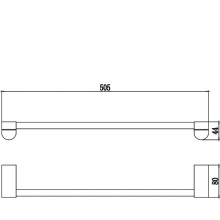 Полотенцедержатель 50,5 см Savol 73 S-507324