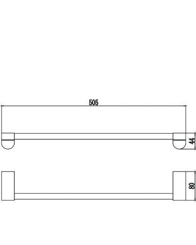 Полотенцедержатель 50,5 см Savol 73 S-507324