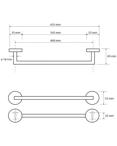 Полотенцедержатель Bemeta Dark 104204040 Черный