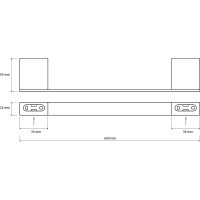 Полотенцедержатель Bemeta Via 135004042 Хром