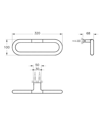 Кольцо для полотенец Vitra Nest Trendy A44617