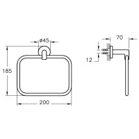 Кольцо для полотенец Vitra Minimax S A44783