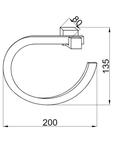 Кольцо для полотенец Boheme Venturo 10306