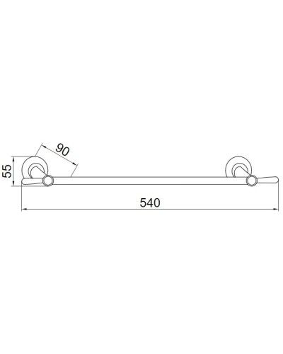 Полотенцедержатель 54 см Boheme Puro 10702