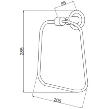Кольцо для полотенец Boheme Murano Cristal 10905-CRST-CH