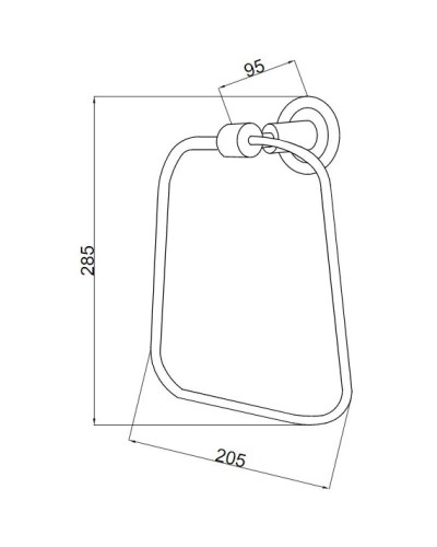 Кольцо для полотенец Boheme Murano Cristal 10905-CRST-CH