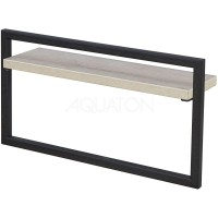 Полотенцедержатель с полочкой 40 см дуб орегон Акватон Лофт Урбан 1A255403LQX50