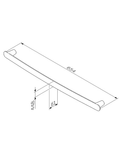 Держатель для полотенец AM.PM Sensation A30346400 хром
