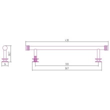 Полотенцедержатель 43,8 см золотой Сунержа 03-2012-0370