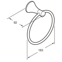 Кольцо для полотенец Jacob Delafon Coralais E13435-CP