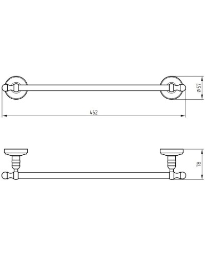 Полотенцедержатель 46,2 см Migliore Mirella 17291