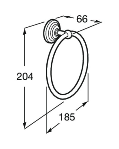 Кольцо для полотенец Roca Carmen 817002001