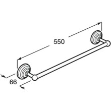 Полотенцедержатель 55 см Roca Carmen 817003001