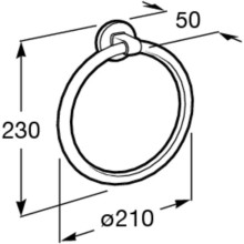 Кольцо для полотенец Roca Hotels 816724001