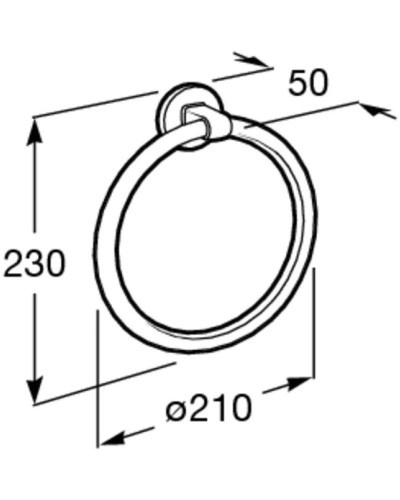 Кольцо для полотенец Roca Hotels 816724001